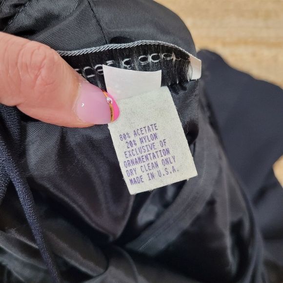 BETSEY & Adam Black Cocktail Fit & Flare Mini Dress - Picture 7 of 11